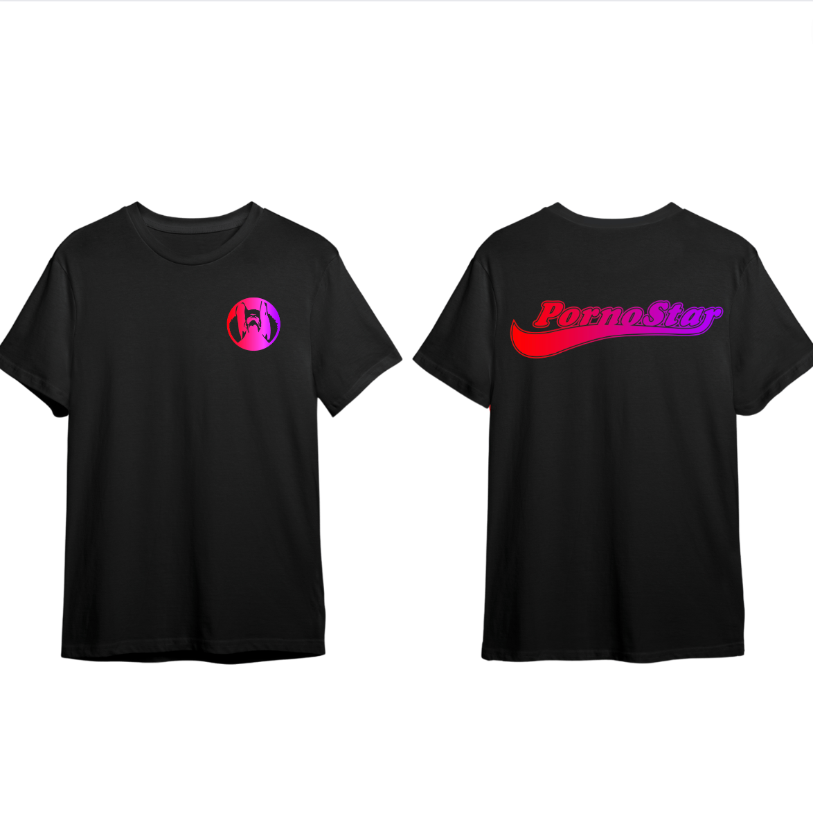 PornoStar Rainbow Logo T-shirt